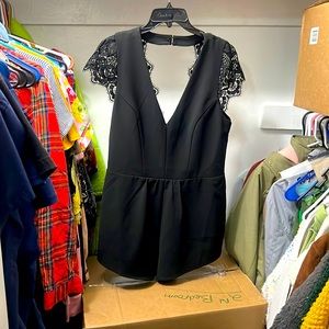 Black short romper! large!